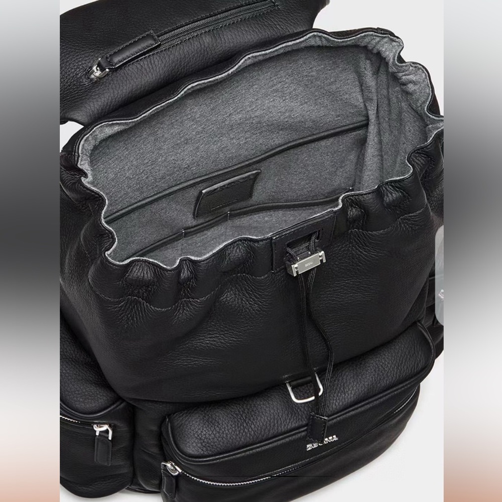 NWT: Zegna Black Deerskin Special Backpack SS25 2297179 - Picture 4 of 12